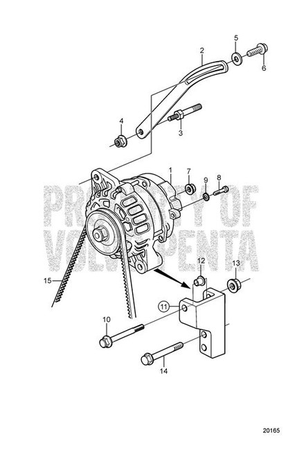 Alternator - Volvo Penta (3862612)