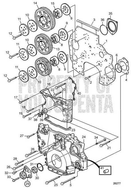 PROPELLER HUB Green Left Hand FRONT (3862770)