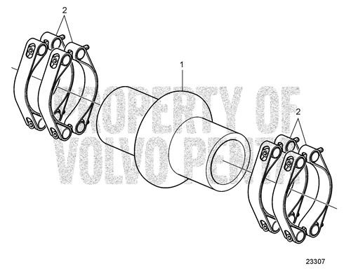 Hose Connection(V2) - Volvo Penta (3884311)