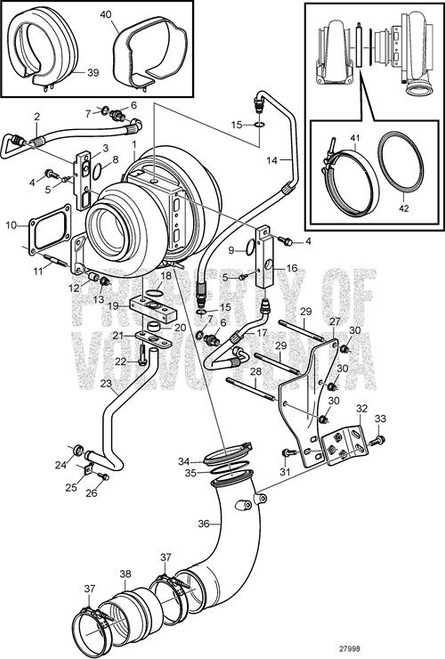 Outlet Flange(V2) - Volvo Penta (3886298)