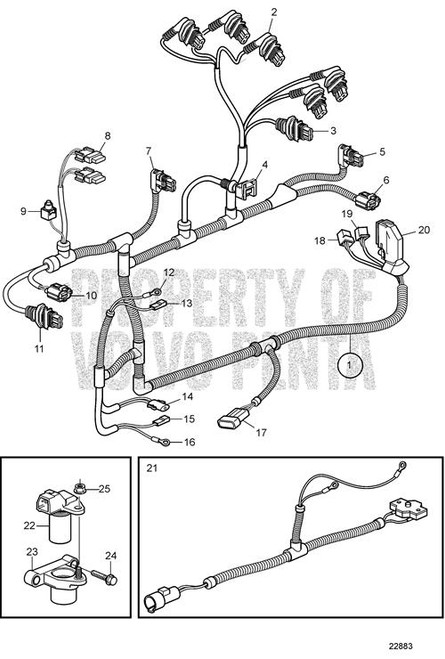 Nut(V2) - Volvo Penta (3886450)