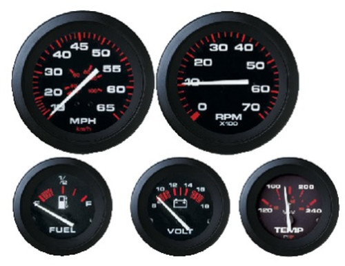 6 GAUGE SET, AMEGA - Tachometer/HR (69709P)