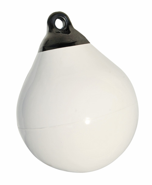 12" WHITE TUFF END BUOY (1143)