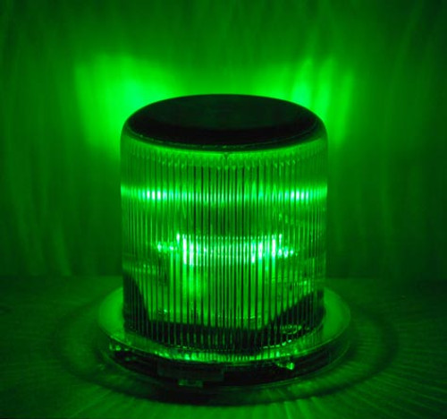 SOLAR WARNING LIGHT GREEN LEDS (46108)