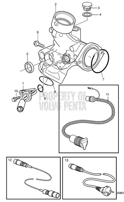 Extension Cable(V2) - Volvo Penta (82046590)