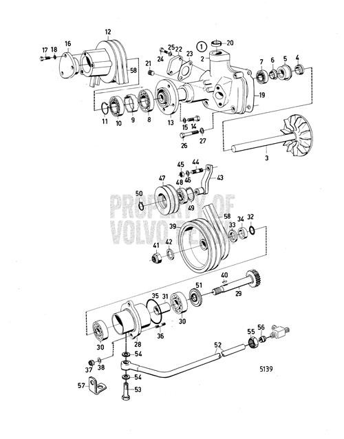 V-Belt Pulley(V2) - Volvo Penta (822551)