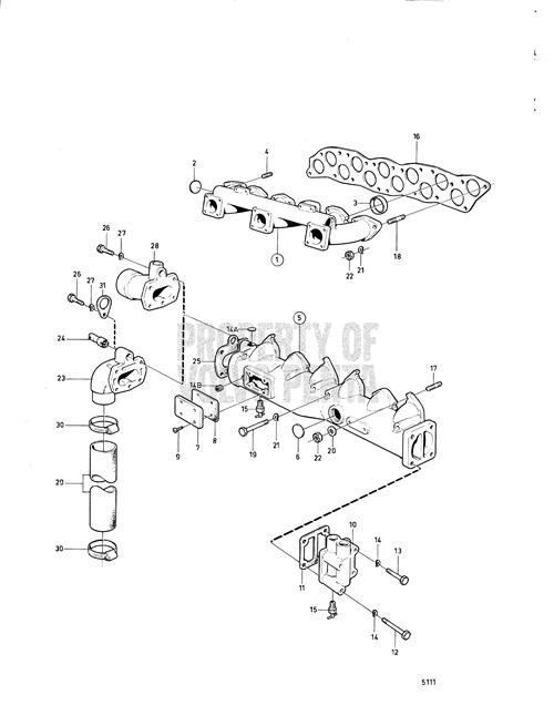 Exhaust Pipe Elbow - Volvo Penta (831163)
