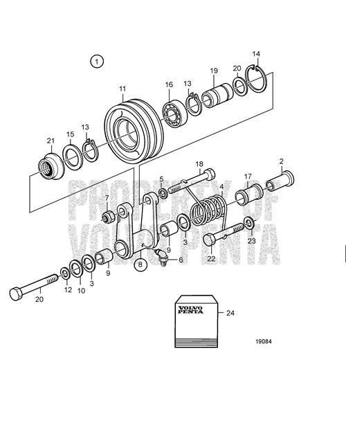 Belt Tensioner - Volvo Penta (847892)