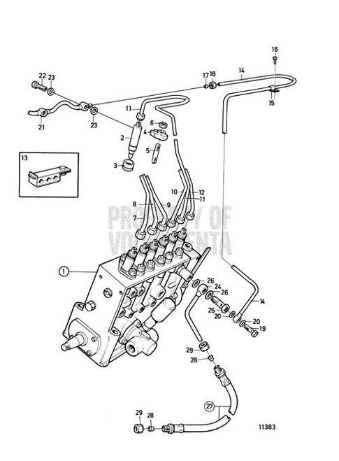 Leak-Off Line(V2) - Volvo Penta (848523)