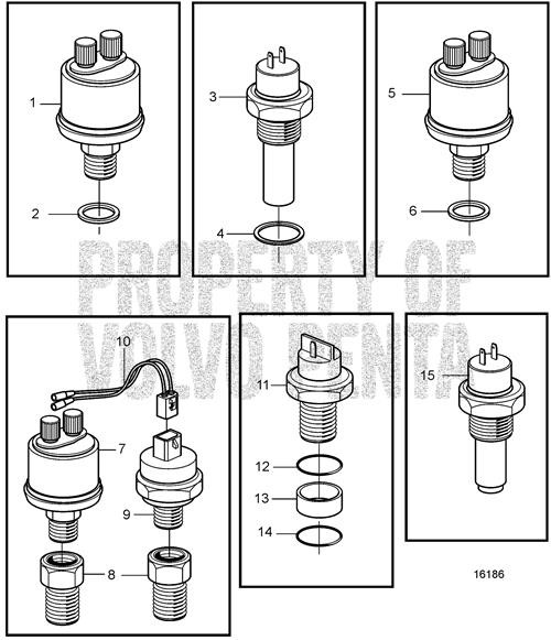 Temperature Sensor - Volvo Penta (858596)