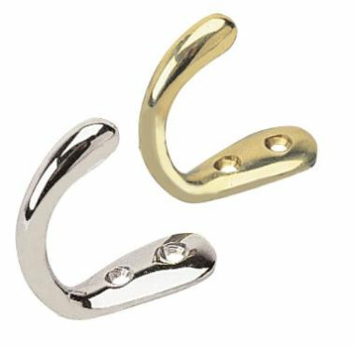 Chrome BRASS COAT HOOK 2-1/16" (671500-1)