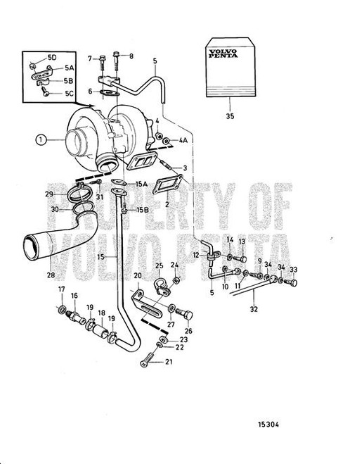 Oil Return Pipe(V2) - Volvo Penta (862712)