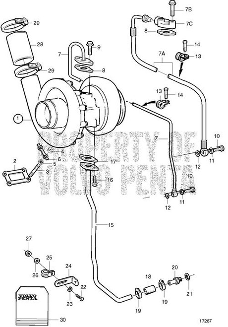 Oil Pressure Pipe(V2) - Volvo Penta (863550)