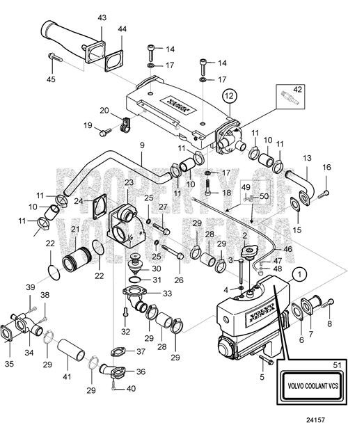 Water Pipe(V2) - Volvo Penta (888827)