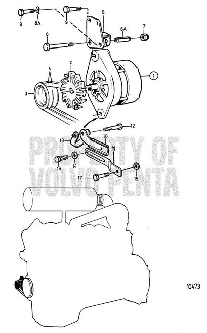 V-Belt - Volvo Penta (9146844)