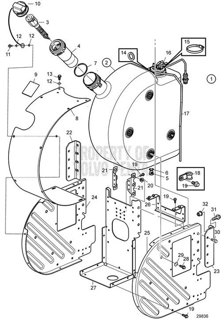 Clamp(V2) - Volvo Penta (945611)