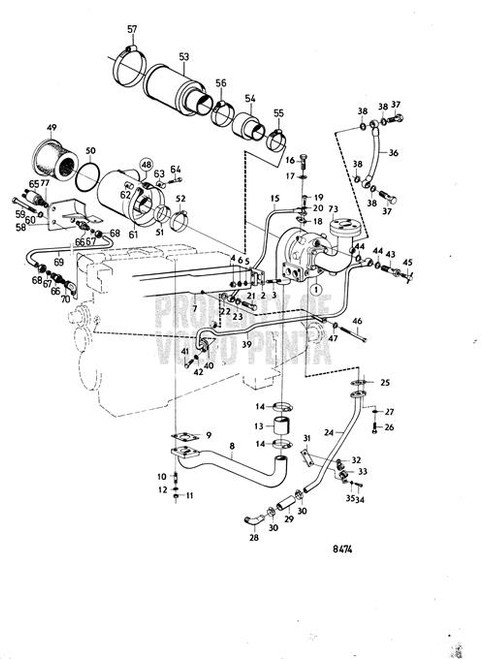Hexagon Screw(V2) - Volvo Penta (959797)