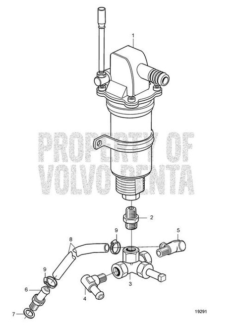 Hose Nipple - Volvo Penta (961607)