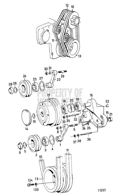 V-Belt(V2) - Volvo Penta (966395)