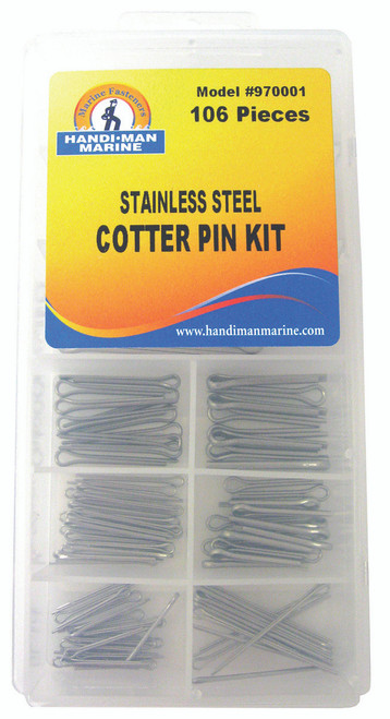 Stainless Steel COTTER PIN ASS. (106 Pieces.) (970001)