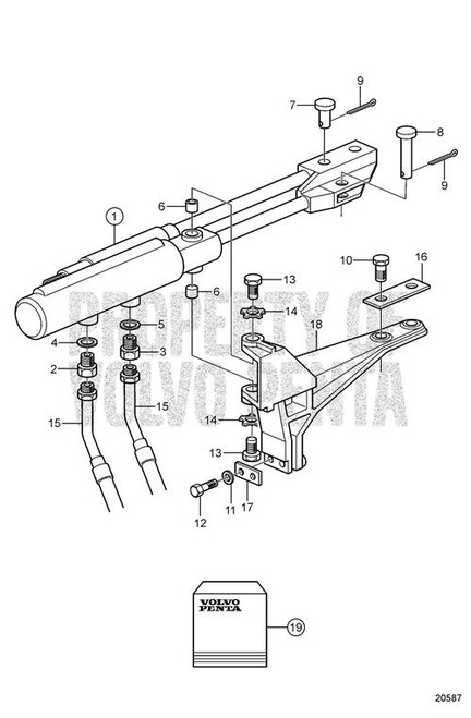 Lock Nut - Volvo Penta (971089)