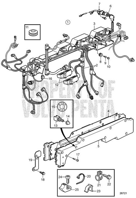 Six Point Socket Screen(V2) - Volvo Penta (972411)