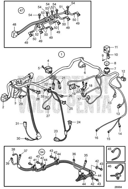 Cable Terminal(V2) - Volvo Penta (976477)
