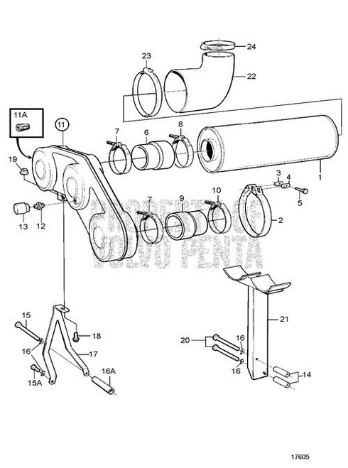 Hose Clamp(V2) - Volvo Penta (979654)