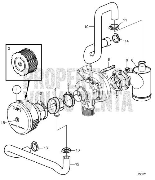 FLANGE NUT Volvo Penta (V2) (981152)