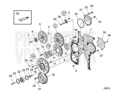 Ball Bearing(V2) - Volvo Penta (984331)