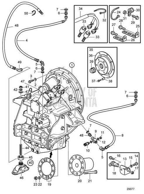 Flange Screw (V2) - Volvo Penta (990810)