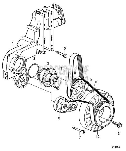 V-Ribbed Belt(V2) - Volvo Penta (991200)