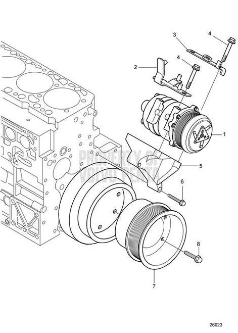 Flange Screw (V2) - Volvo Penta (993447)