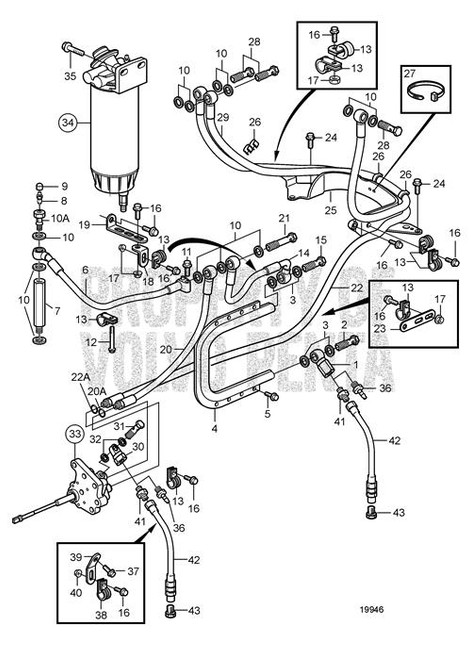 Hollow Screw - Volvo Penta (993596)