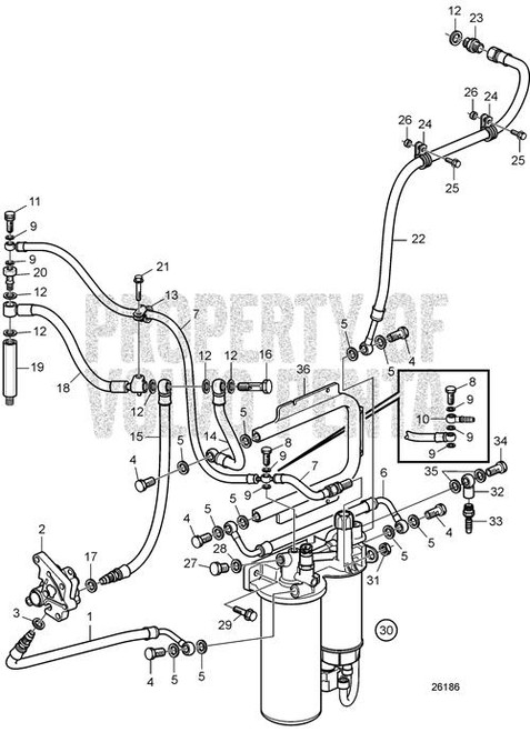 Hose Nipple(V2) - Volvo Penta (993619)