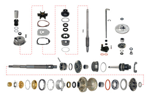 Mercury'R Gear Housing Rebuilt - GLM Products (25191)