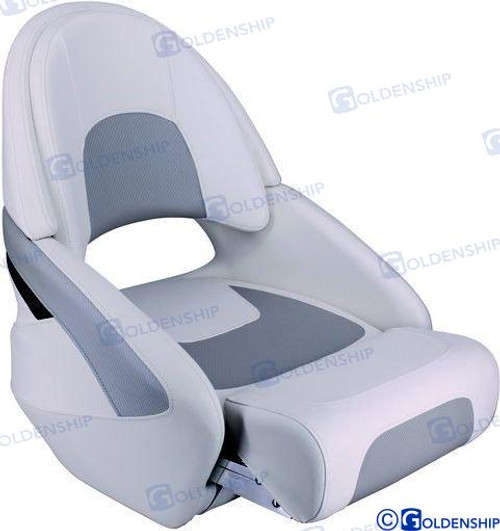 SEAT PLASTIC SHELL WHT/GR (GS73253)