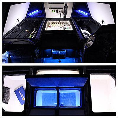 LED BLUE COMPARTMENTS DCKS (LEDBW-120-B-W-DP)