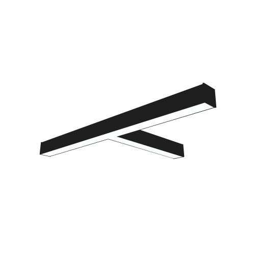 Nora Lighting NLINSW-T334B T Shaped L-Line LED Direct Linear with Selectable Wattage & CCT, Black