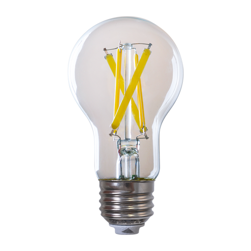 4.8W 450LM A19 80CRI 27/30/40/50K Glass Clear Dimmable E26 | L4.8WA19/8FCCTGC/D/E26 | 15611 | EiKO