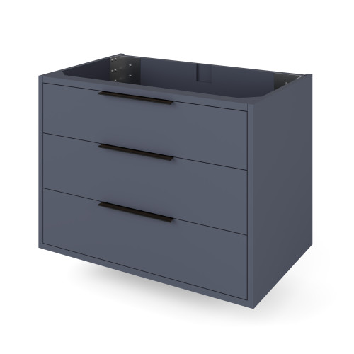 30" Blue Steel Gardner Vanity | VN2GAR-30-BS-NT | Jeffrey Alexander