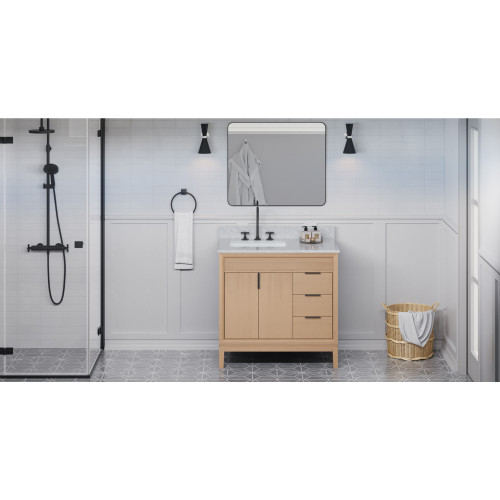 Theodora 36" Single Bathroom Vanity Set | VKITTHE36NOWCR | Jeffrey Alexander
