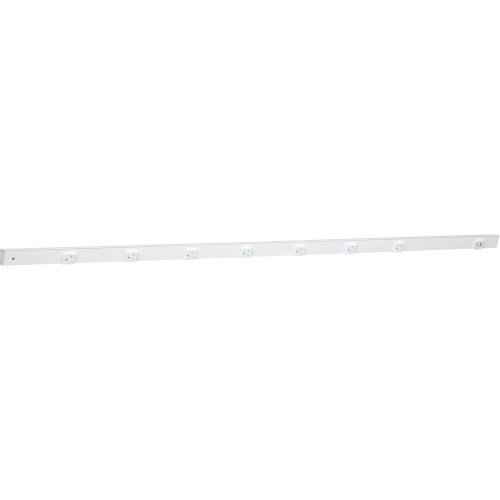 60" Slim Angle Power Strip with USB-A/C, on Right, White | APTUR60-8WWT | Task Lighting