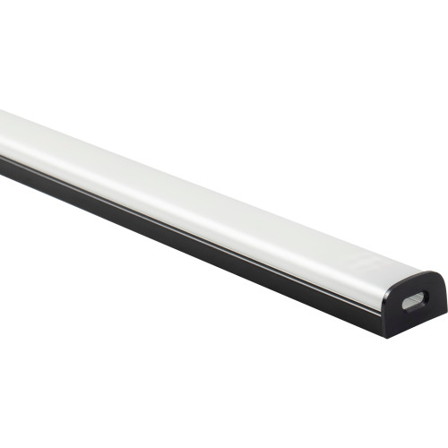 44-1/16" Premium Flat Linear Fixture, Single-White, Fits 48" Wall Cabinet, 1763 Lumen/Fixture, 21 Watt, Soft White 3000K, 600 Lm/Ft, Black | LS6PF24V48B21W3 | Task Lighting