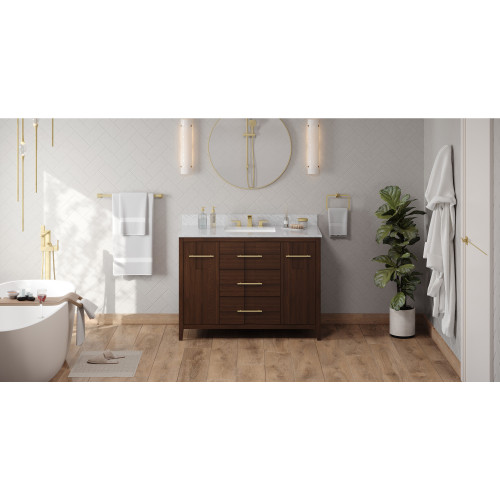 Katara 48" Single Bathroom Vanity Set | VKITKAT48DWWCR | Jeffrey Alexander