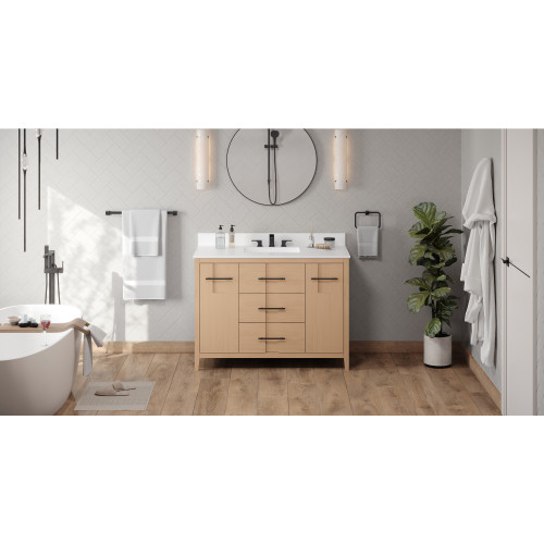 Katara 48" Single Bathroom Vanity Set | VKITKAT48NOWQR | Jeffrey Alexander