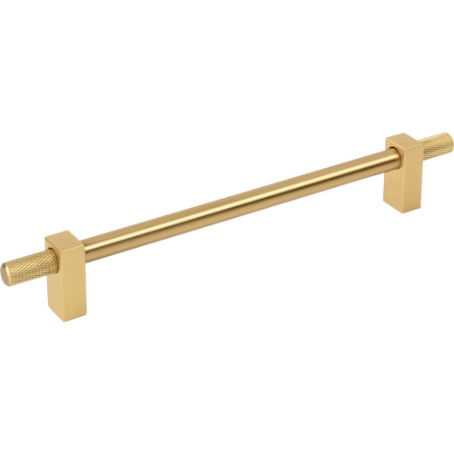Larkin Knurled Ends 192 mm Center-to-Center Bar Pull | 698-192BG | Jeffrey Alexander