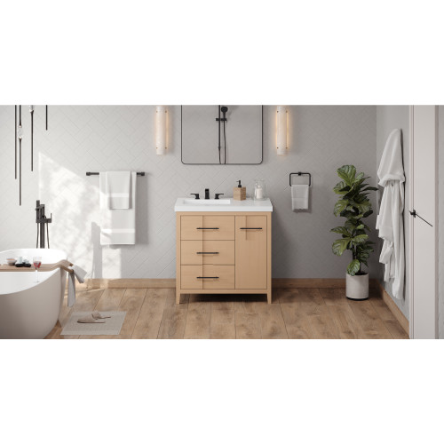 Katara 36" Single Bathroom Vanity Set | VKITKAT36NORER | Jeffrey Alexander