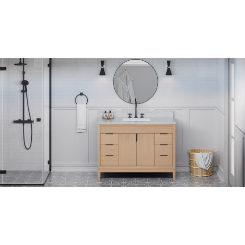 Theodora 48" Single Bathroom Vanity Set | VKITTHE48NOWCR | Jeffrey Alexander