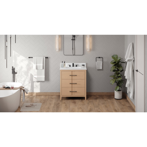Katara 30" Single Bathroom Vanity Set | VKITKAT30NOWQR | Jeffrey Alexander